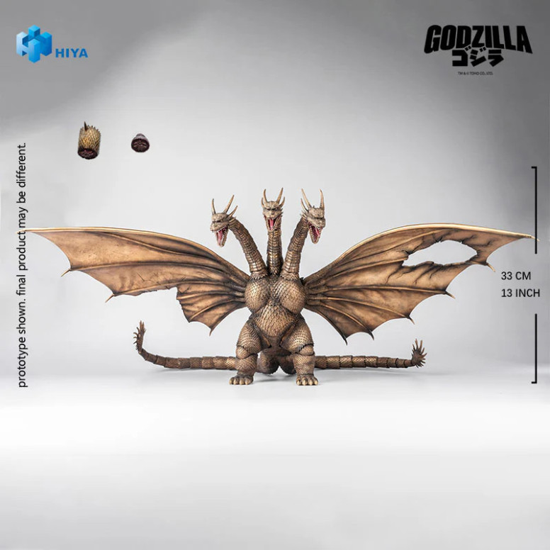 HIYA TOYS - Serie Exquisite Basic 1/12 - Versión «KING GHIDORAH BATTLE DAMAGED» - « Godzilla » contra King Ghidorah (1991)