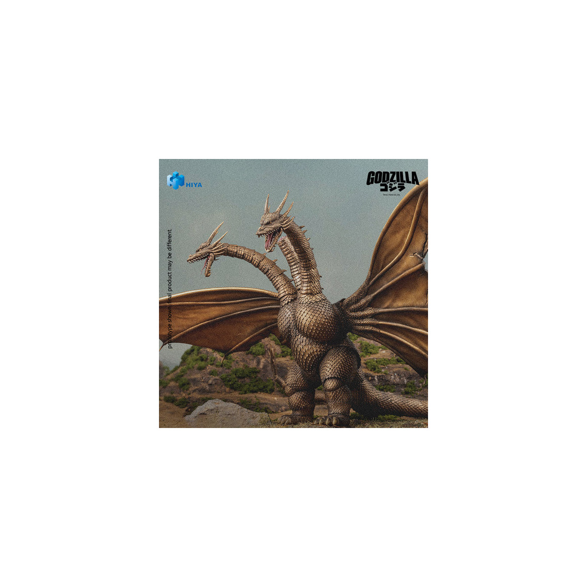 HIYA TOYS - Serie Exquisite Basic 1/12 - Versión «KING GHIDORAH BATTLE DAMAGED» - « Godzilla » contra King Ghidorah (1991)