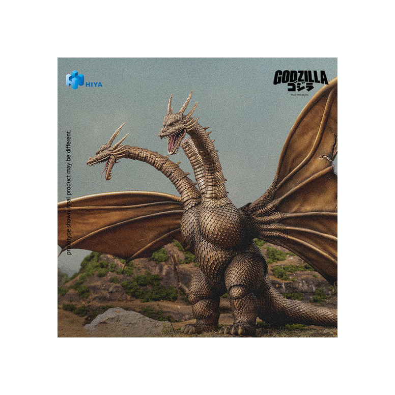 HIYA TOYS - Serie Exquisite Basic 1/12 - Versión «KING GHIDORAH BATTLE DAMAGED» - « Godzilla » contra King Ghidorah (1991)