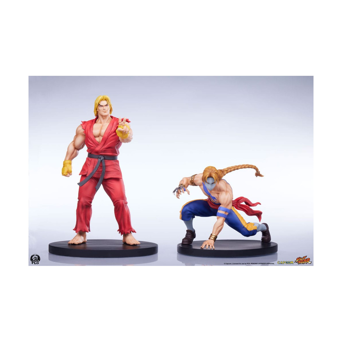 PCS - Street Fighter: Street Jam - Conjunto de estatuas a escala 1:10 de Ken y Vega