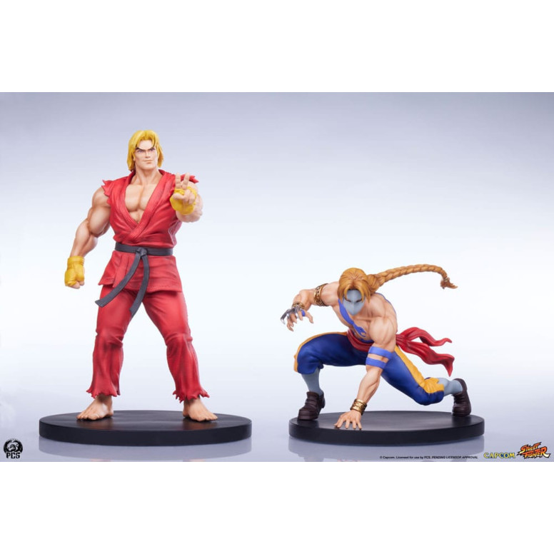 PCS - Street Fighter: Street Jam - Conjunto de estatuas a escala 1:10 de Ken y Vega