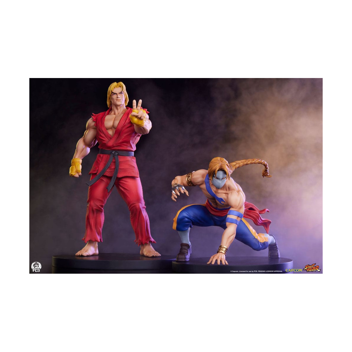 PCS - Street Fighter: Street Jam - Conjunto de estatuas a escala 1:10 de Ken y Vega