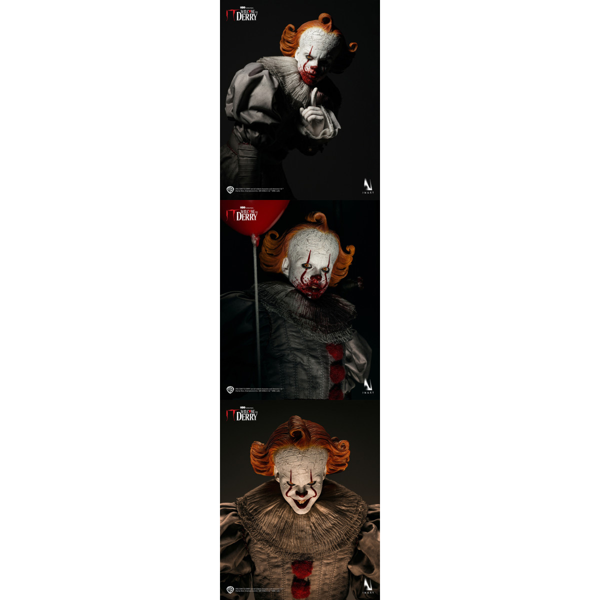 INART - Figura coleccionable de Pennywise a escala 1/6 - IT: Bienvenidos a Derry, temporada 1