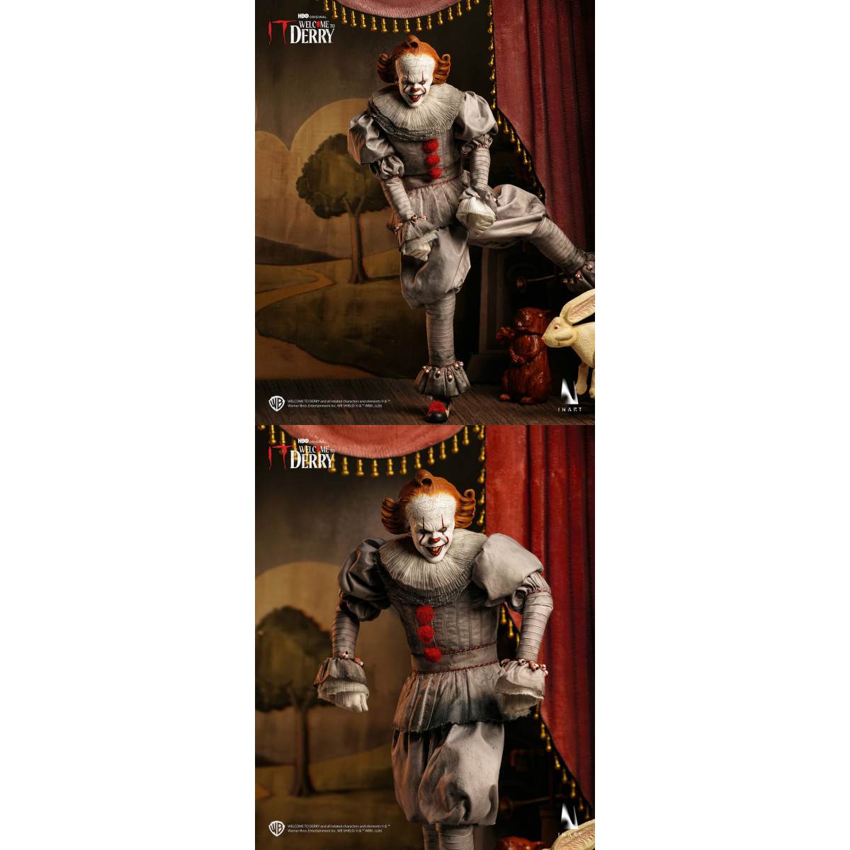 INART - Figura coleccionable de Pennywise a escala 1/6 - IT: Bienvenidos a Derry, temporada 1