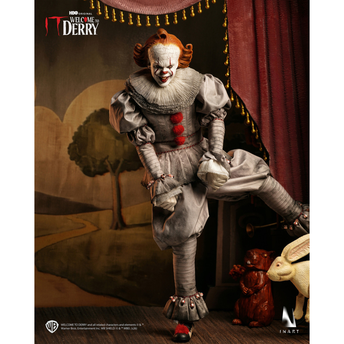 INART - Figura coleccionable de Pennywise a escala 1/6 - IT: Bienvenidos a Derry, temporada 1