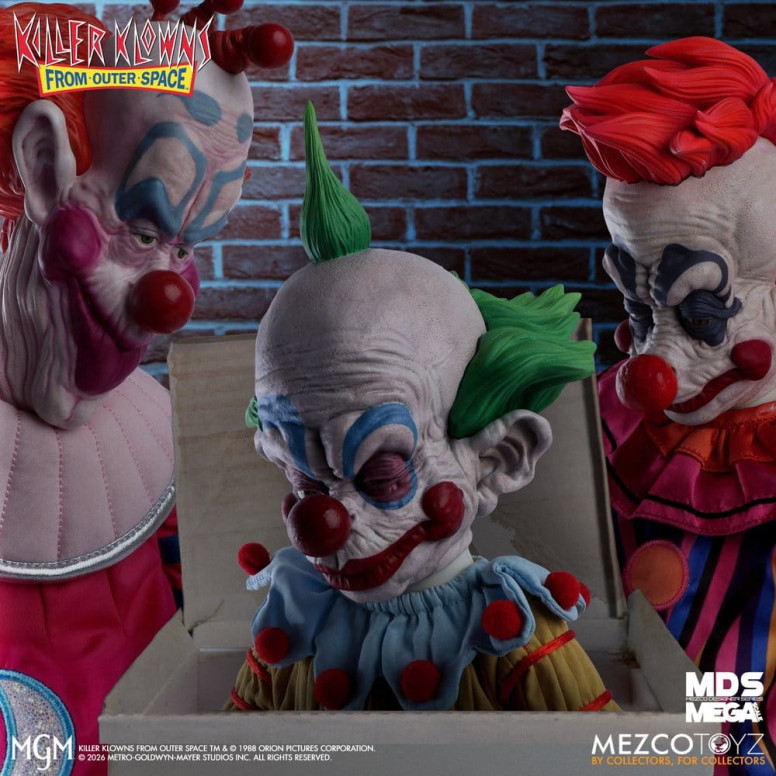 Mezco - Los payasos asesinos de otro mundo - Mega Scale SHORTY - Mega Designer Serie «Killer Klowns from Outer Space»