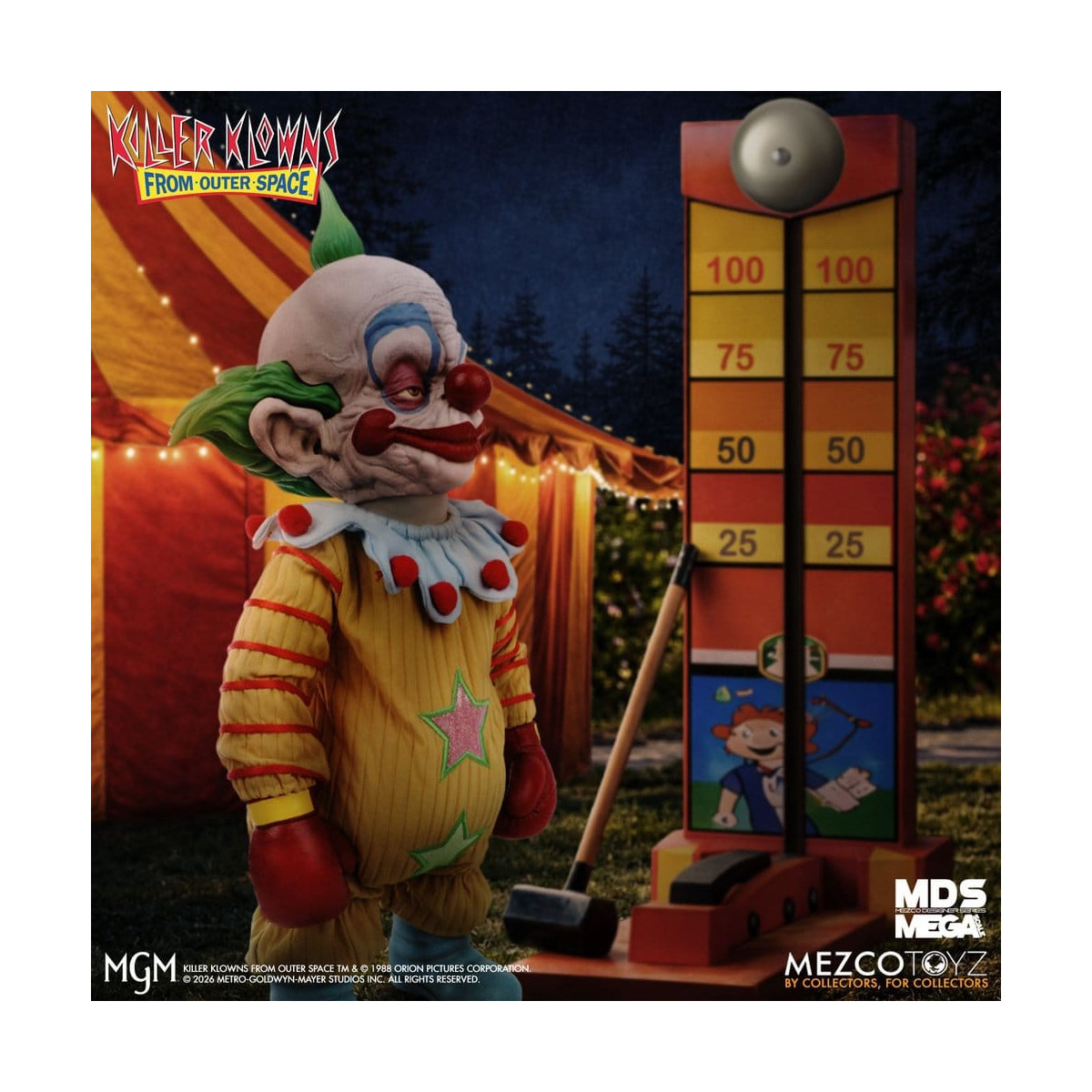 Mezco - Los payasos asesinos de otro mundo - Mega Scale SHORTY - Mega Designer Serie «Killer Klowns from Outer Space»