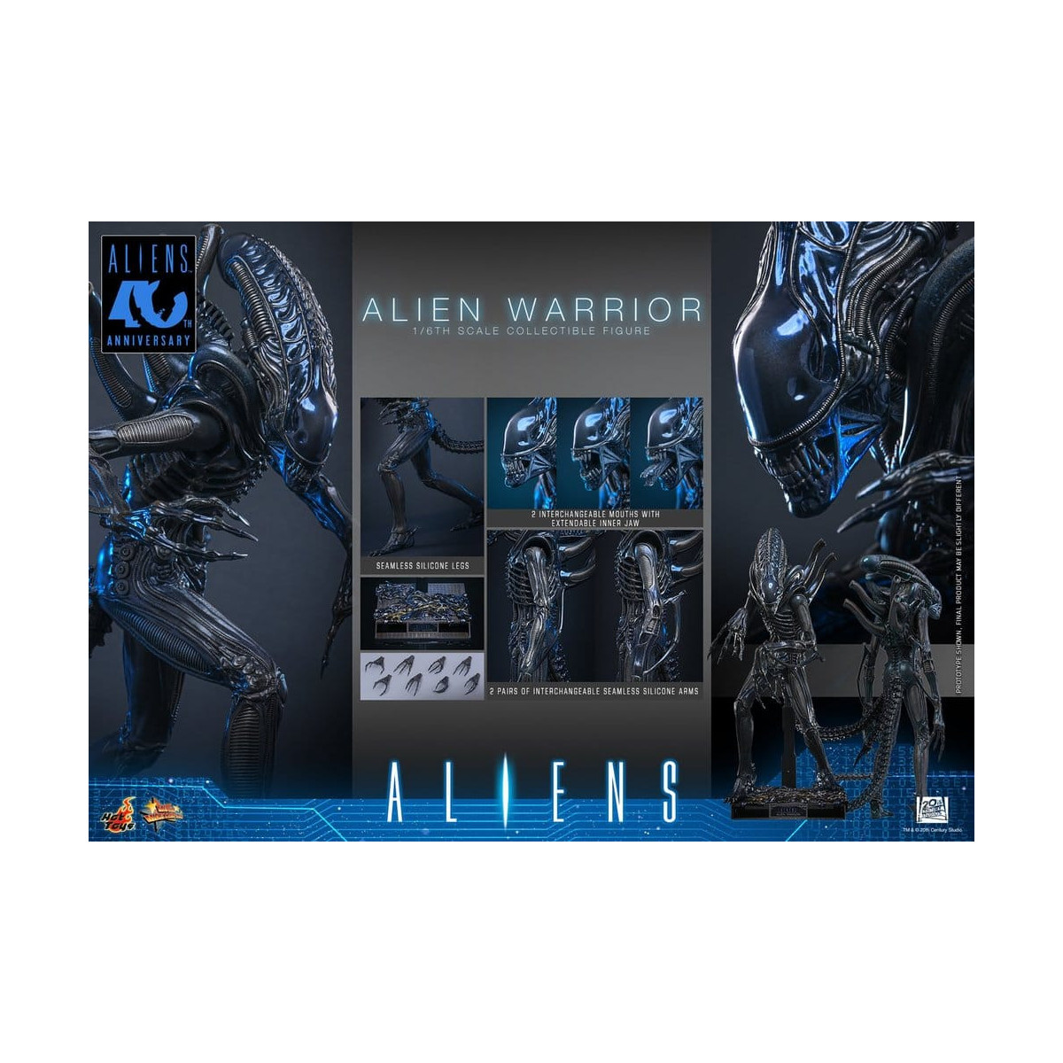 Hot Toys - Aliens  -  Alien Warrior v2 MMS, escala 1/6