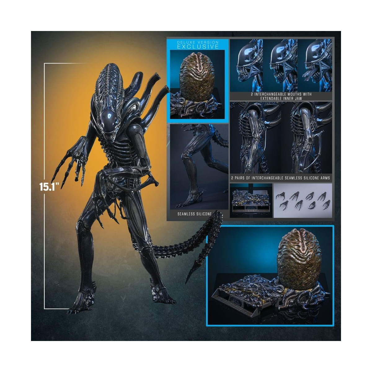 Hot Toys - Aliens  -  Alien Warrior v2 Deluxe MMS, escala 1/6