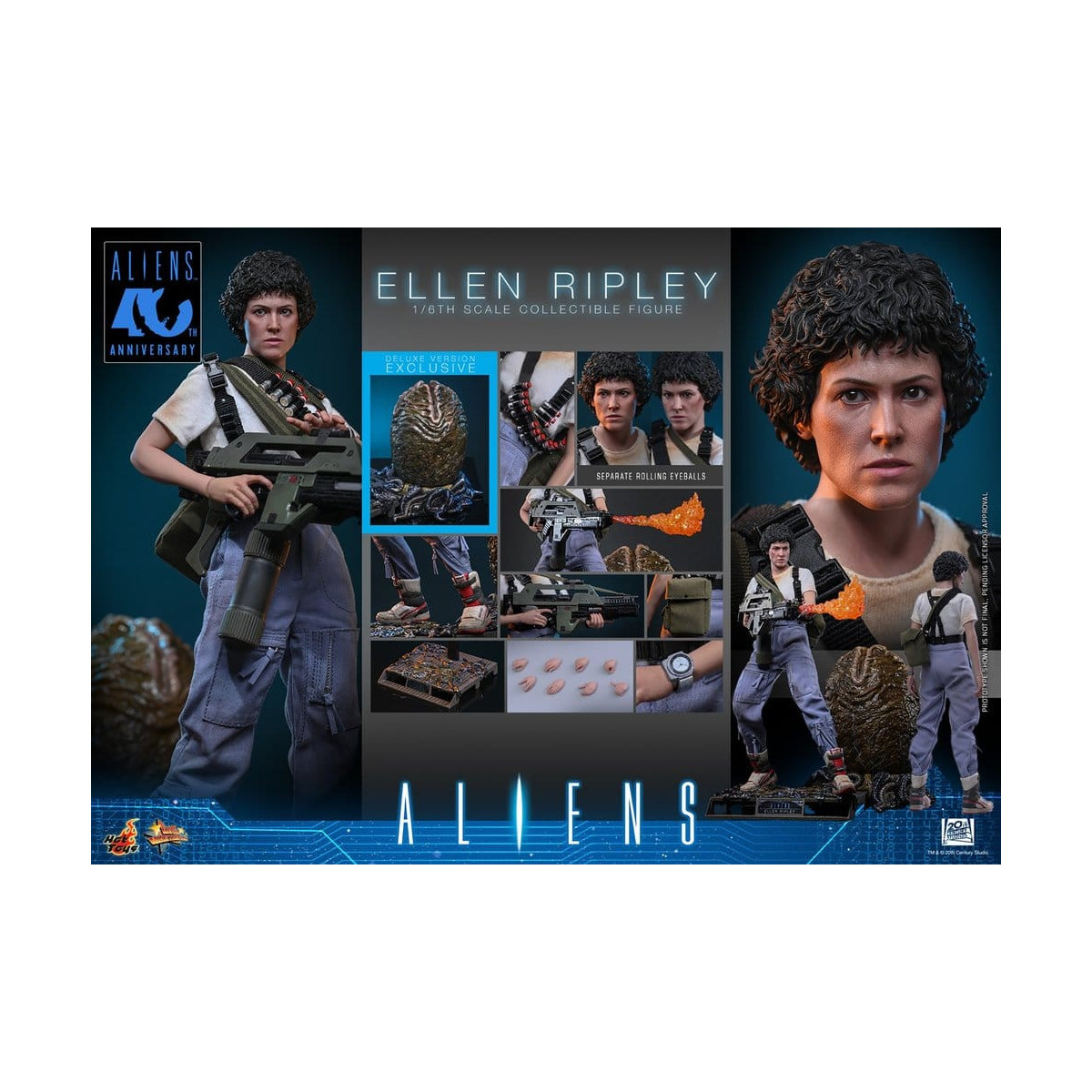 Hot Toys - Aliens - Ellen Ripley Deluxe version MMS , escala 1/6