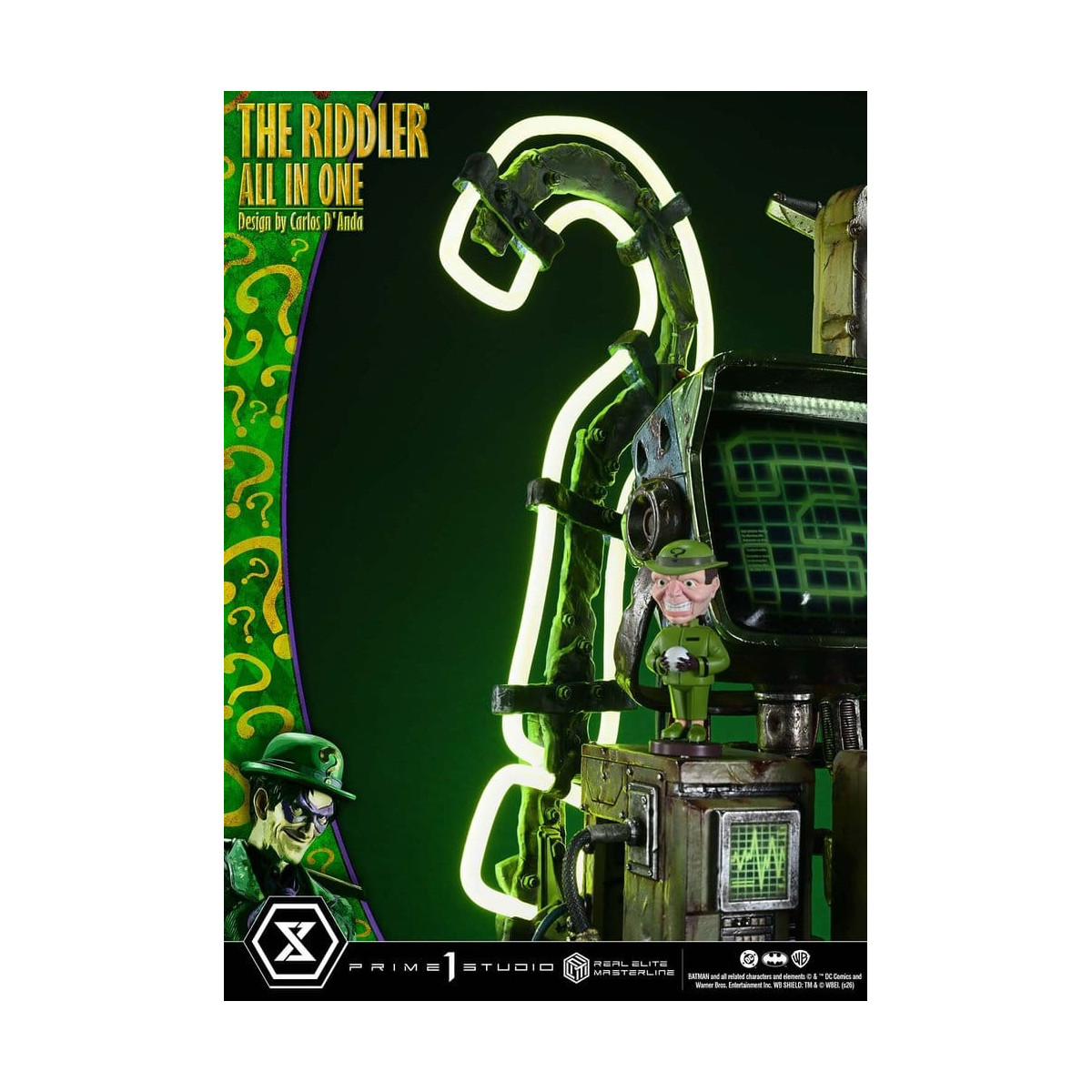 Prime 1 Studio - The Riddler All In One (Diseño de Carlos D'Anda) - Real Elite Masterline Serie 1/3