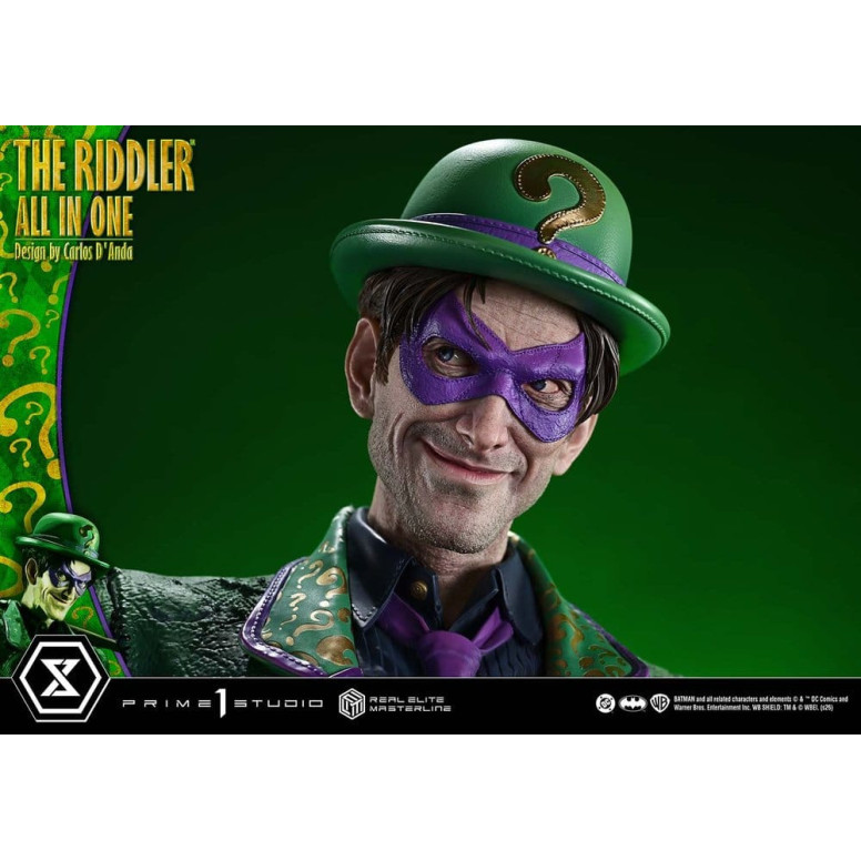 Prime 1 Studio - The Riddler All In One (Diseño de Carlos D'Anda) - Real Elite Masterline Serie 1/3