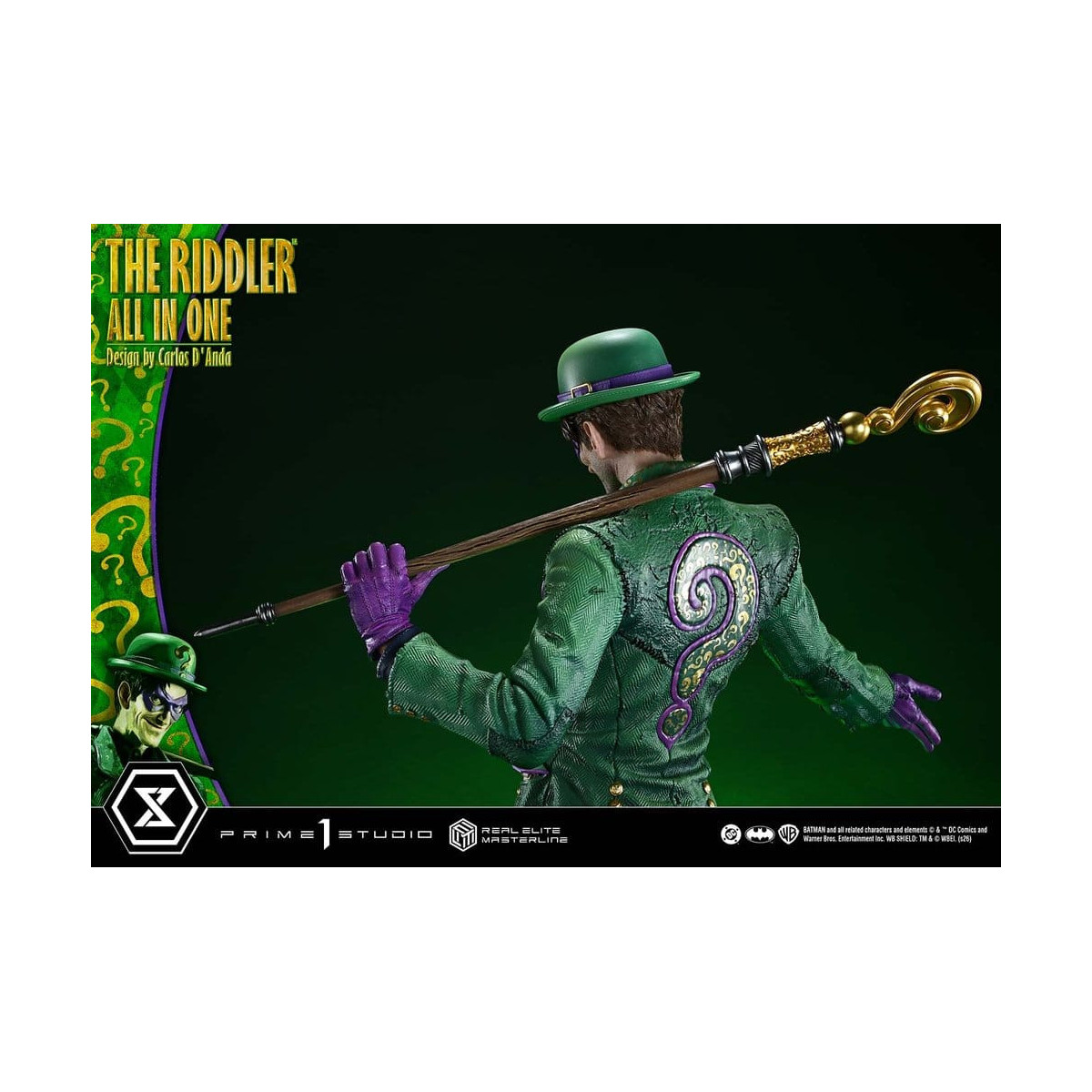 Prime 1 Studio - The Riddler All In One (Diseño de Carlos D'Anda) - Real Elite Masterline Serie 1/3