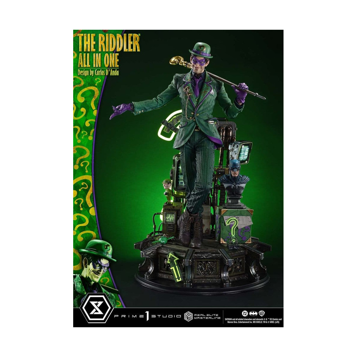 Prime 1 Studio - The Riddler All In One (Diseño de Carlos D'Anda) - Real Elite Masterline Serie 1/3
