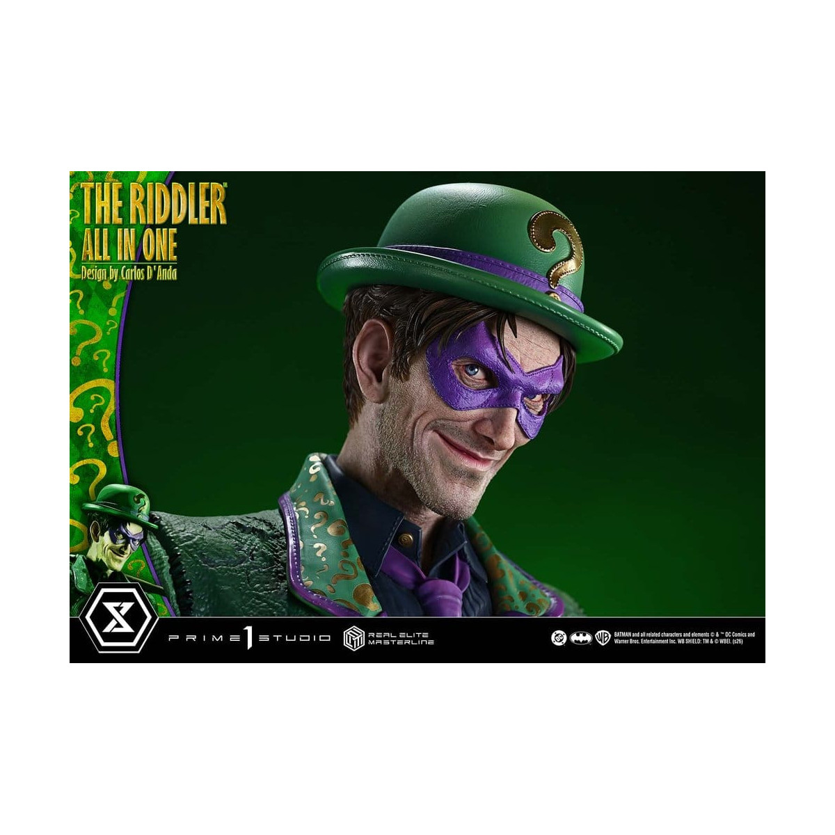 Prime 1 Studio - The Riddler All In One (Diseño de Carlos D'Anda) - Real Elite Masterline Serie 1/3