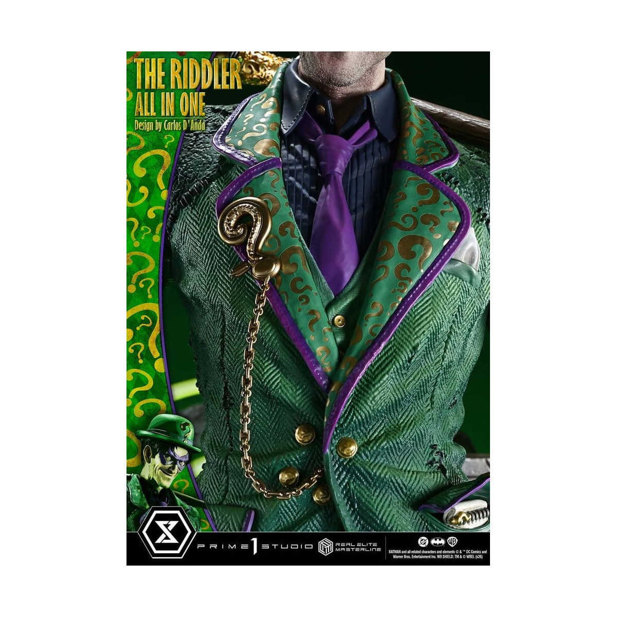 Prime 1 Studio - The Riddler All In One (Diseño de Carlos D'Anda) - Real Elite Masterline Serie 1/3