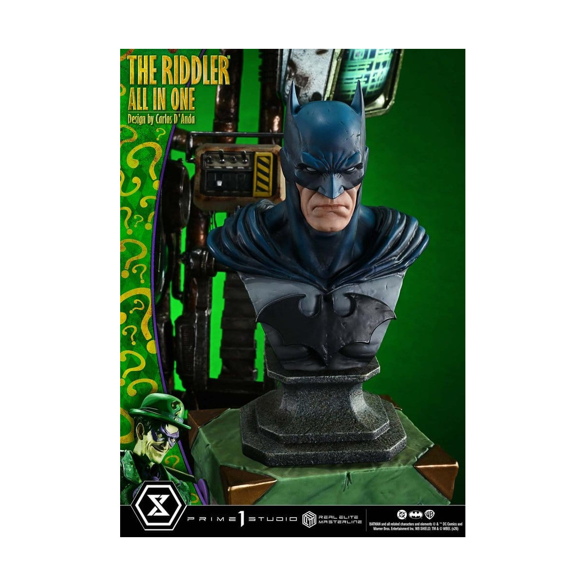 Prime 1 Studio - The Riddler All In One (Diseño de Carlos D'Anda) - Real Elite Masterline Serie 1/3