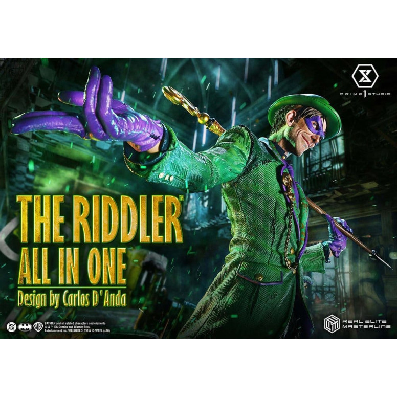 Prime 1 Studio - The Riddler All In One (Diseño de Carlos D'Anda) - Real Elite Masterline Serie 1/3