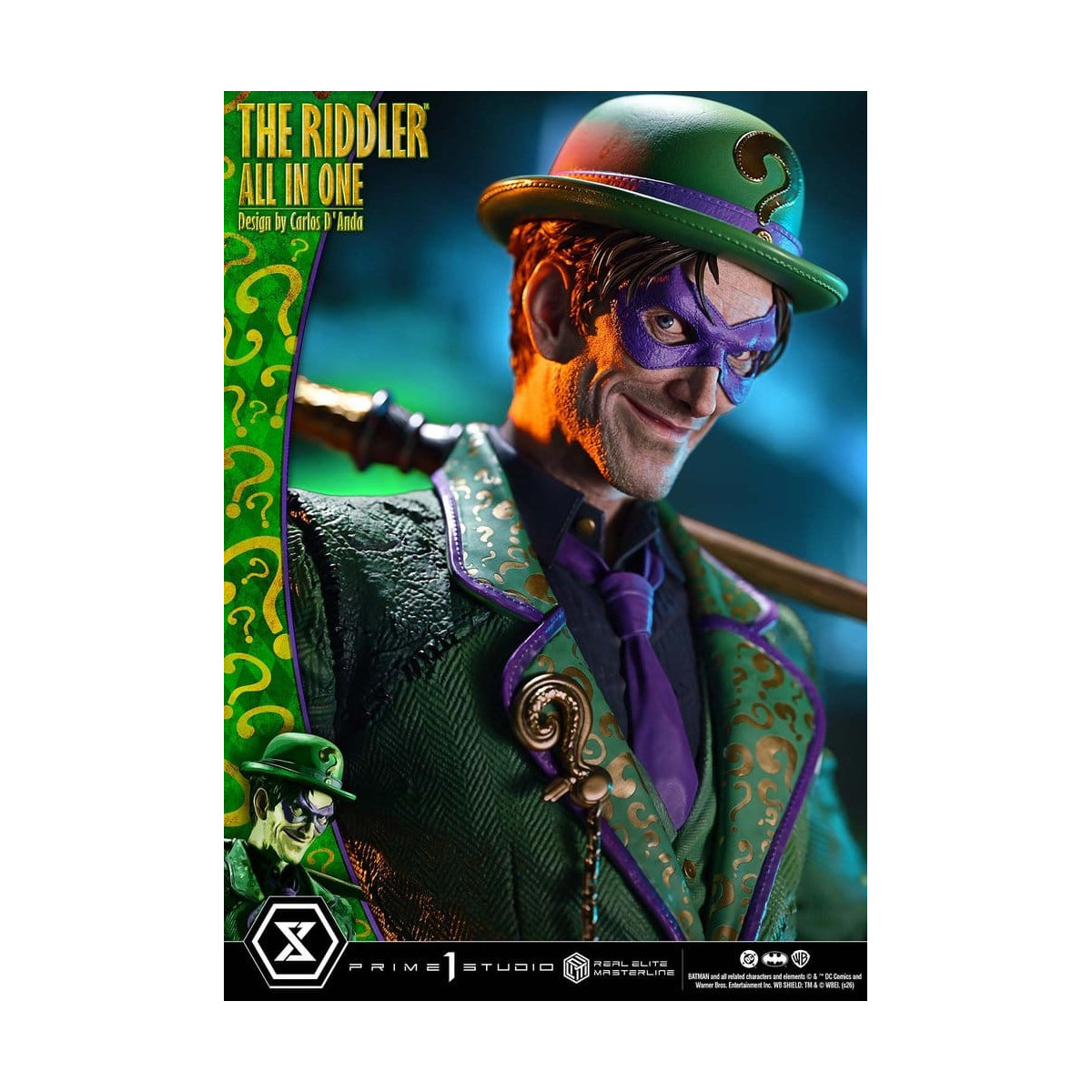 Prime 1 Studio - The Riddler All In One (Diseño de Carlos D'Anda) - Real Elite Masterline Serie 1/3