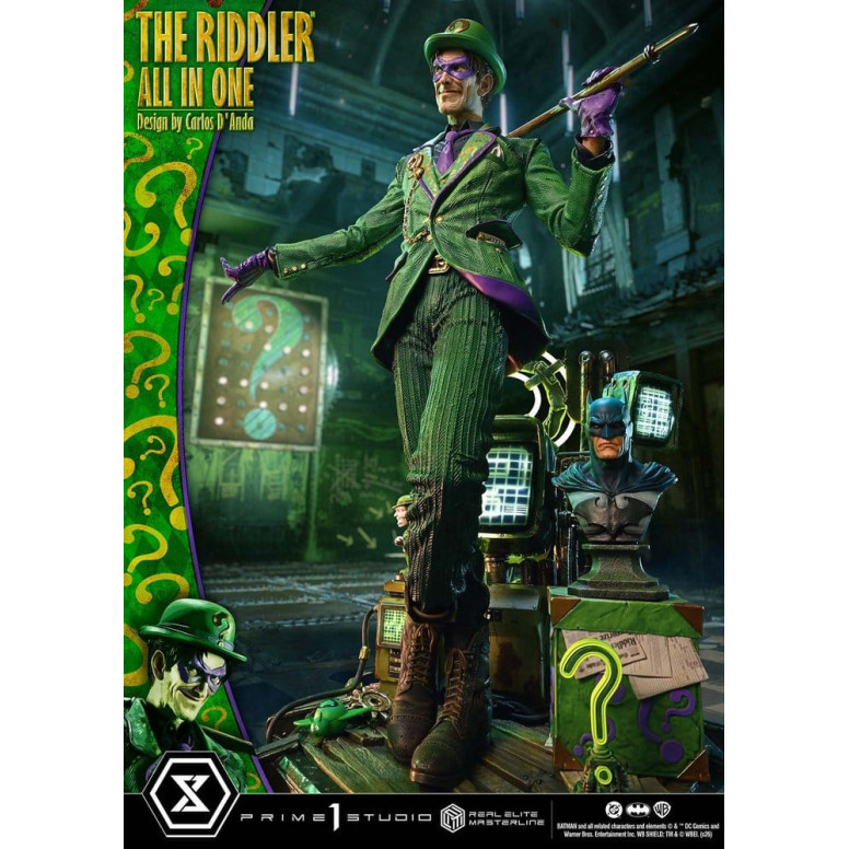 Prime 1 Studio - The Riddler All In One (Diseño de Carlos D'Anda) - Real Elite Masterline Serie 1/3