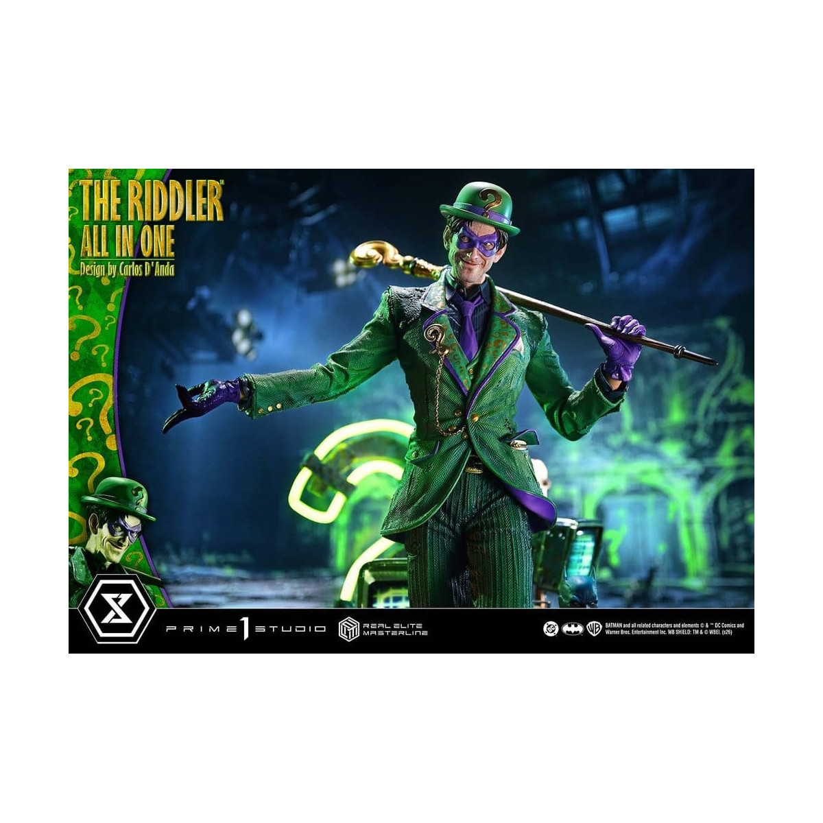 Prime 1 Studio - The Riddler All In One (Diseño de Carlos D'Anda) - Real Elite Masterline Serie 1/3