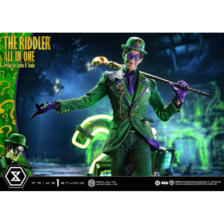 Prime 1 Studio - The Riddler All In One (Diseño de Carlos D'Anda) - Real Elite Masterline Serie 1/3