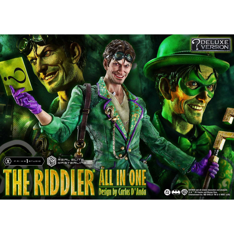 Prime 1 Studio - The Riddler All In One (Diseño de Carlos D'Anda) Versión DX Bonus - Real Elite Masterline Series 1/3