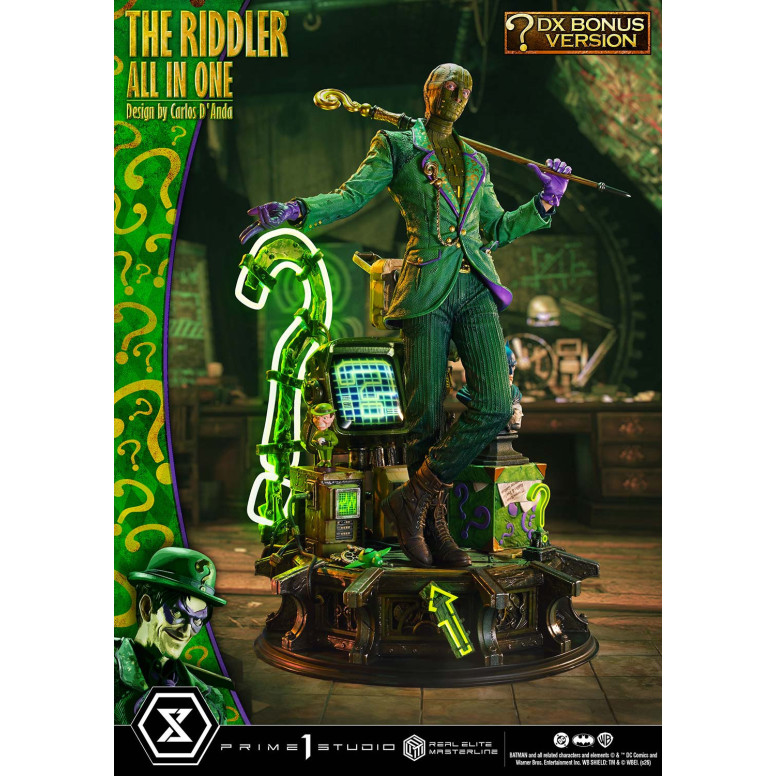 Prime 1 Studio - The Riddler All In One (Diseño de Carlos D'Anda) Versión DX Bonus - Real Elite Masterline Series 1/3