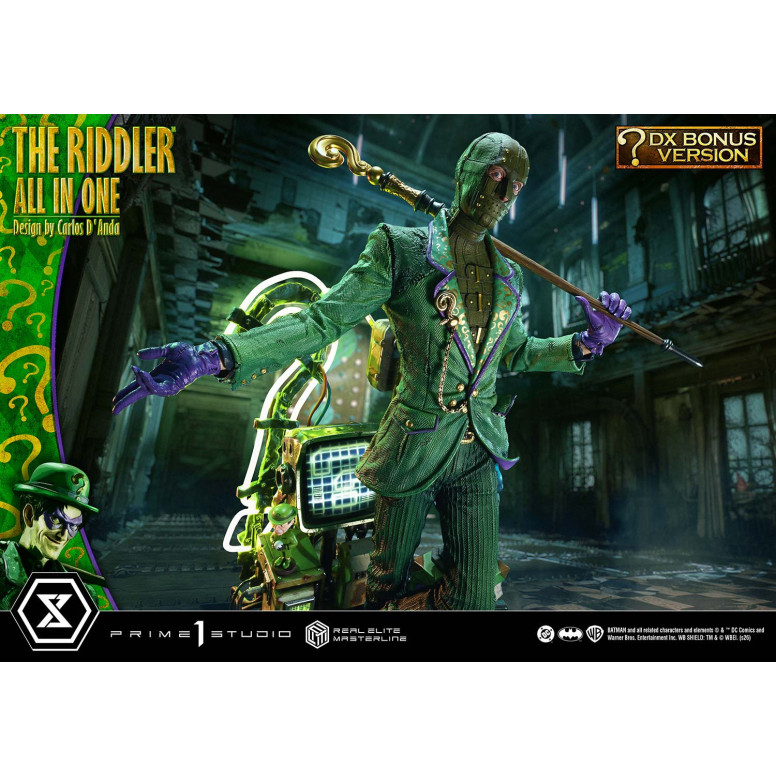 Prime 1 Studio - The Riddler All In One (Diseño de Carlos D'Anda) Versión DX Bonus - Real Elite Masterline Series 1/3