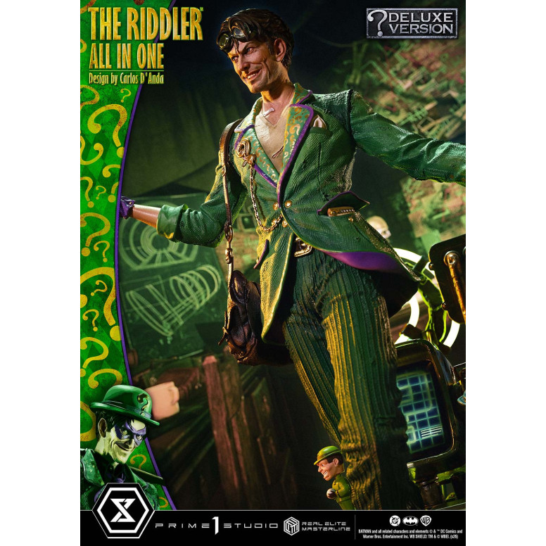 Prime 1 Studio - The Riddler All In One (Diseño de Carlos D'Anda) Versión DX Bonus - Real Elite Masterline Series 1/3