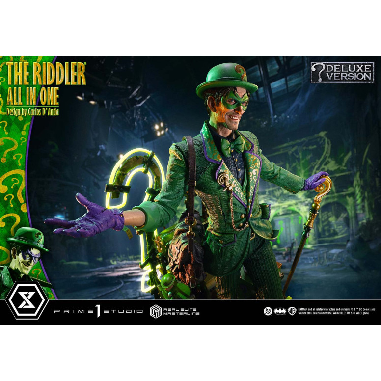 Prime 1 Studio - The Riddler All In One (Diseño de Carlos D'Anda) Versión DX Bonus - Real Elite Masterline Series 1/3