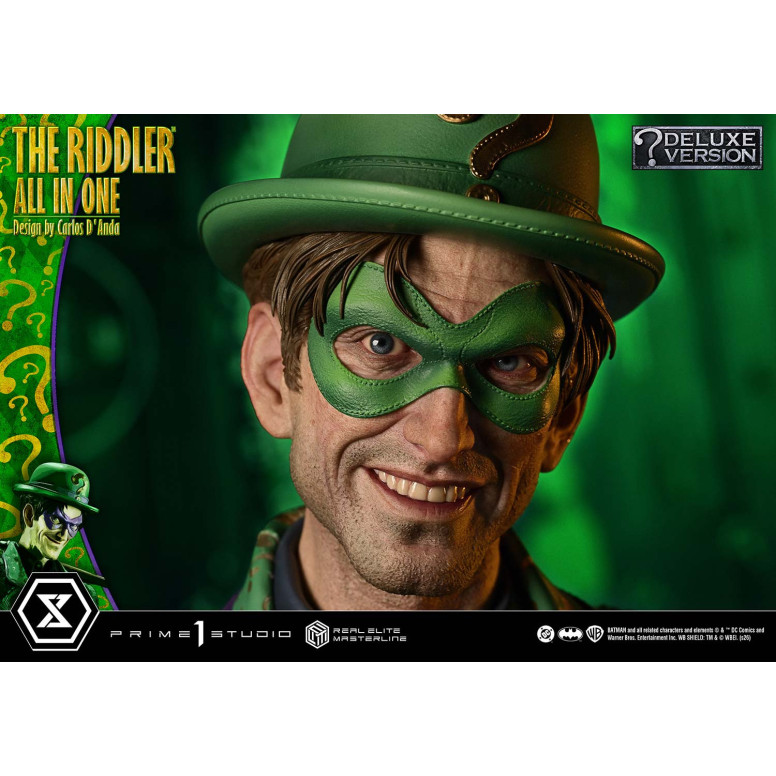 Prime 1 Studio - The Riddler All In One (Diseño de Carlos D'Anda) Versión DX Bonus - Real Elite Masterline Series 1/3
