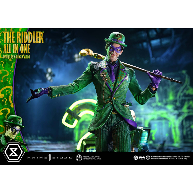 Prime 1 Studio - The Riddler All In One (Diseño de Carlos D'Anda) Versión DX Bonus - Real Elite Masterline Series 1/3