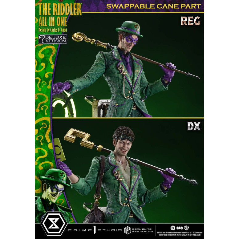 Prime 1 Studio - The Riddler All In One (Diseño de Carlos D'Anda) Versión DX Bonus - Real Elite Masterline Series 1/3