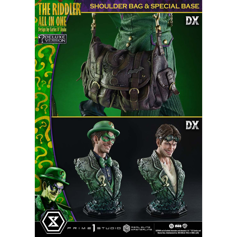 Prime 1 Studio - The Riddler All In One (Diseño de Carlos D'Anda) Versión DX Bonus - Real Elite Masterline Series 1/3