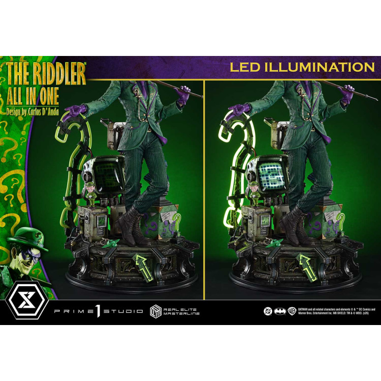 Prime 1 Studio - The Riddler All In One (Diseño de Carlos D'Anda) Versión DX Bonus - Real Elite Masterline Series 1/3