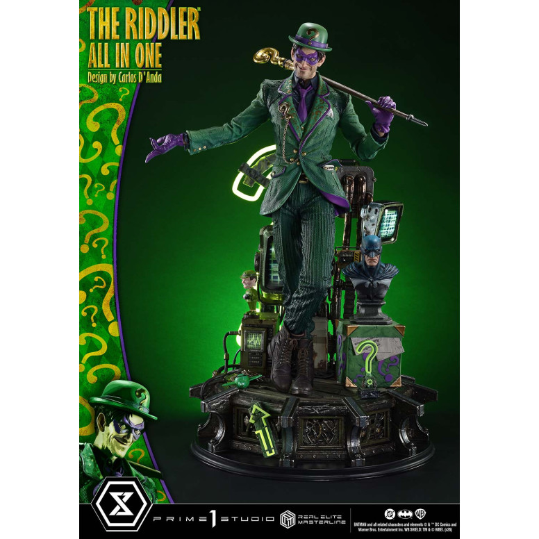 Prime 1 Studio - The Riddler All In One (Diseño de Carlos D'Anda) Versión DX Bonus - Real Elite Masterline Series 1/3