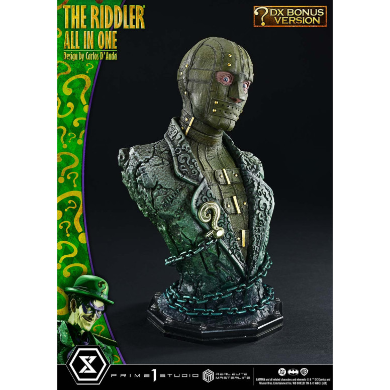 Prime 1 Studio - The Riddler All In One (Diseño de Carlos D'Anda) Versión DX Bonus - Real Elite Masterline Series 1/3