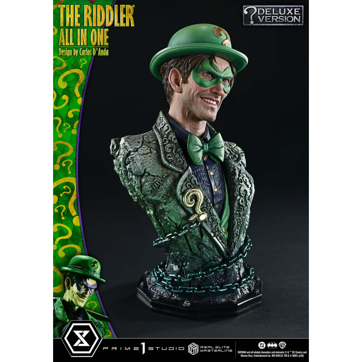 Prime 1 Studio - The Riddler All In One (Diseño de Carlos D'Anda) Versión DX Bonus - Real Elite Masterline Series 1/3