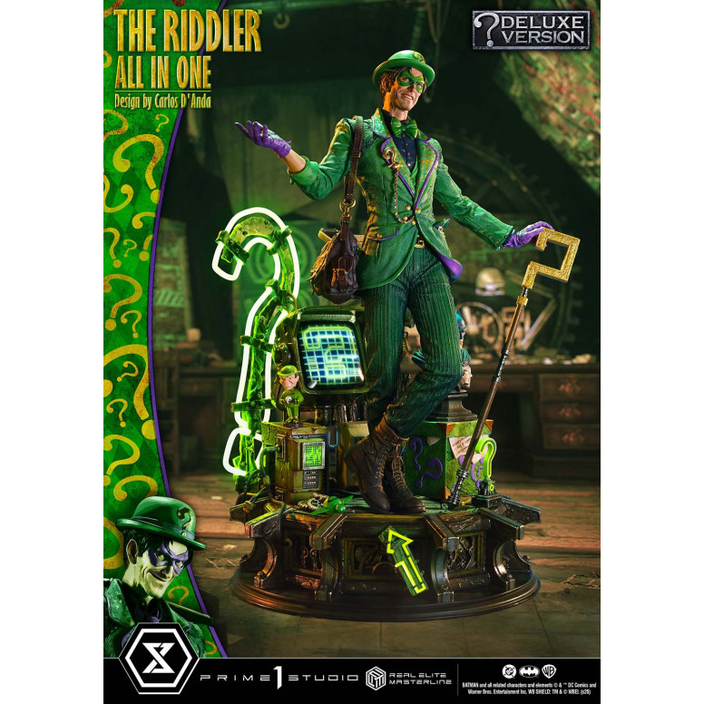 Prime 1 Studio - The Riddler All In One (Diseño de Carlos D'Anda) Versión DX Bonus - Real Elite Masterline Series 1/3