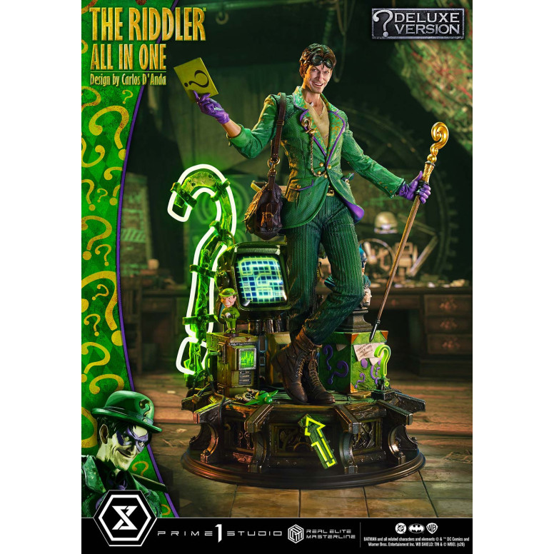 Prime 1 Studio - The Riddler All In One (Diseño de Carlos D'Anda) Versión DX Bonus - Real Elite Masterline Series 1/3