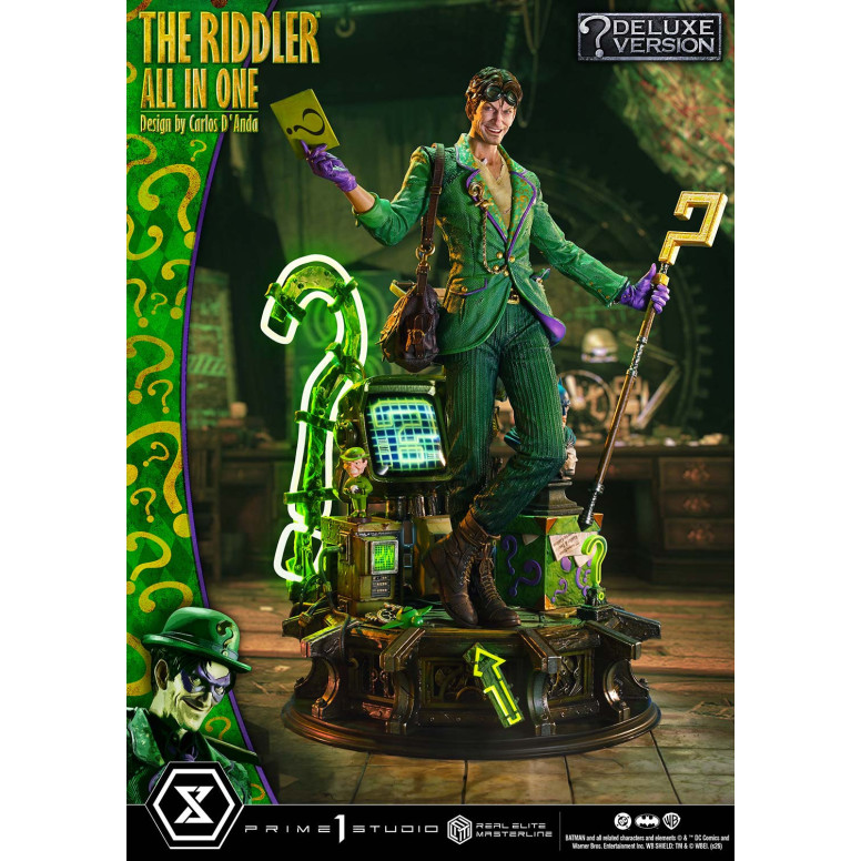 Prime 1 Studio - The Riddler All In One (Diseño de Carlos D'Anda) Versión DX Bonus - Real Elite Masterline Series 1/3