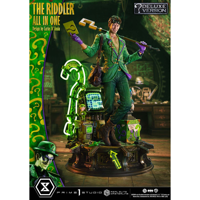 Prime 1 Studio - The Riddler All In One (Diseño de Carlos D'Anda) Versión DX Bonus - Real Elite Masterline Series 1/3