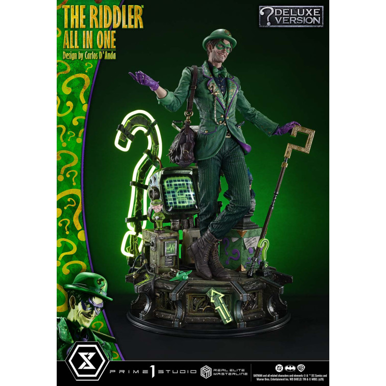 Prime 1 Studio - The Riddler All In One (Diseño de Carlos D'Anda) Versión DX Bonus - Real Elite Masterline Series 1/3