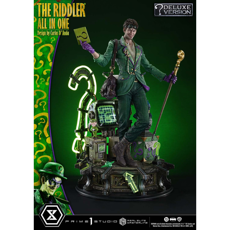 Prime 1 Studio - The Riddler All In One (Diseño de Carlos D'Anda) Versión DX Bonus - Real Elite Masterline Series 1/3