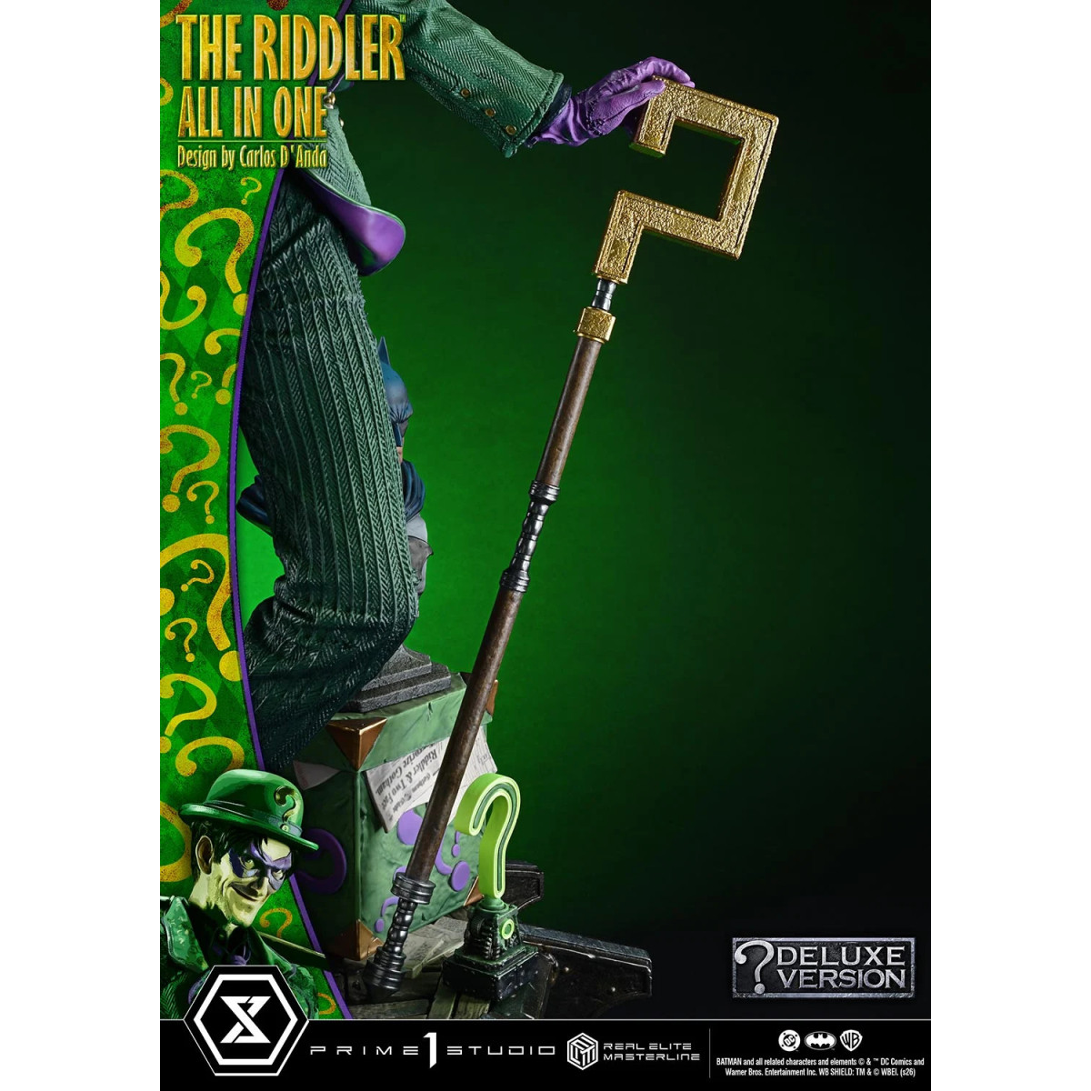Prime 1 Studio - The Riddler All In One (Diseño de Carlos D'Anda) Versión DX Bonus - Real Elite Masterline Series 1/3