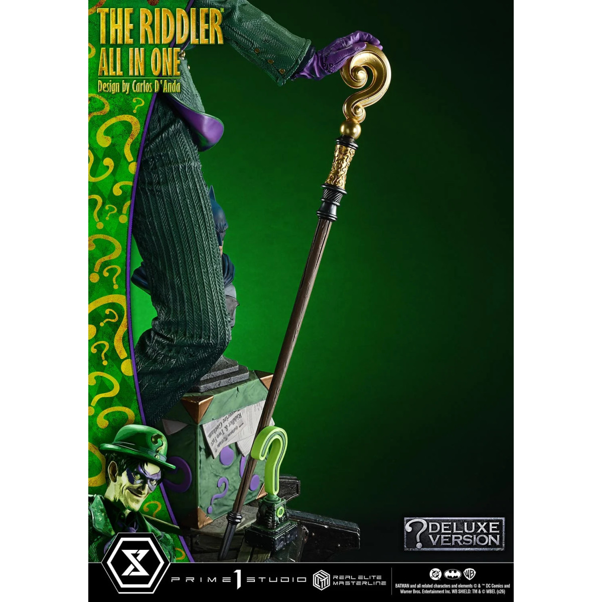 Prime 1 Studio - The Riddler All In One (Diseño de Carlos D'Anda) Versión DX Bonus - Real Elite Masterline Series 1/3