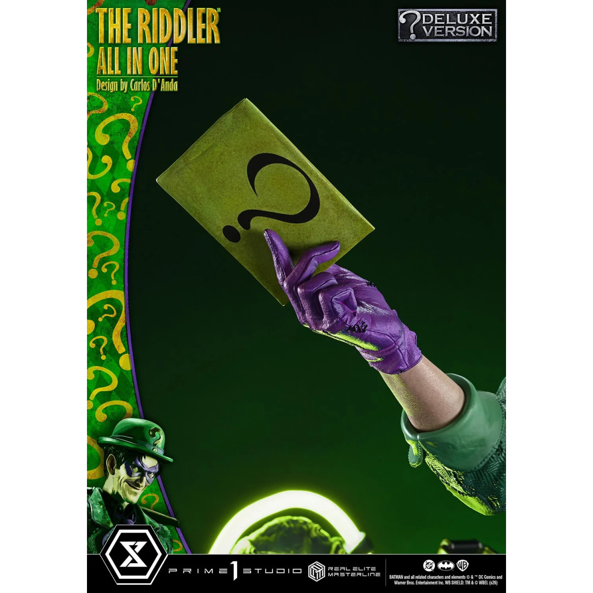 Prime 1 Studio - The Riddler All In One (Diseño de Carlos D'Anda) Versión DX Bonus - Real Elite Masterline Series 1/3