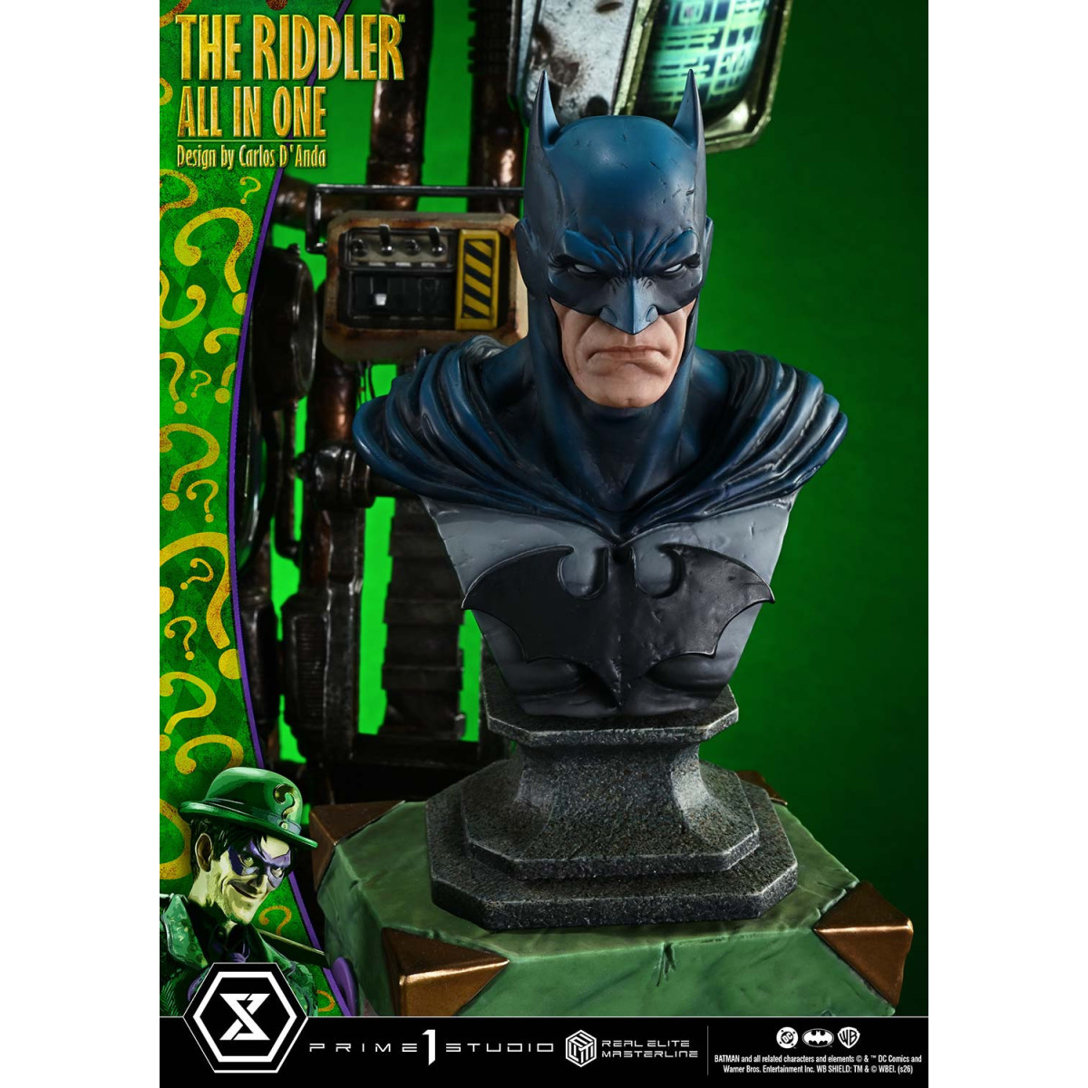 Prime 1 Studio - The Riddler All In One (Diseño de Carlos D'Anda) Versión DX Bonus - Real Elite Masterline Series 1/3