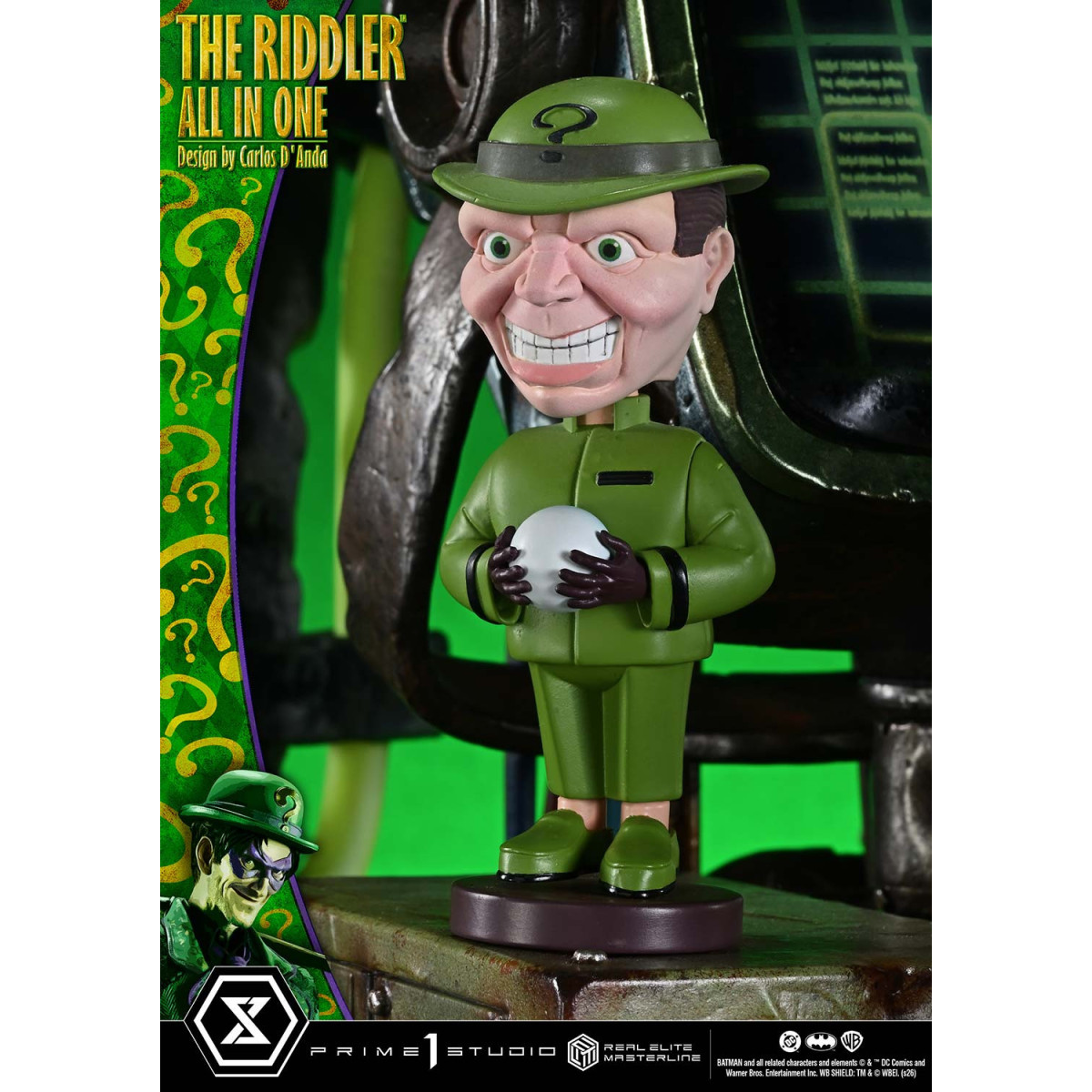 Prime 1 Studio - The Riddler All In One (Diseño de Carlos D'Anda) Versión DX Bonus - Real Elite Masterline Series 1/3